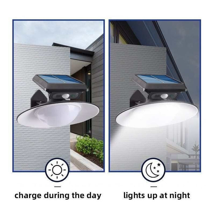 LAMPADARIO FARO SOLARE 20CM CON SENSORE DI MOVIMENTO PER ESTERNO TELECOMANDO