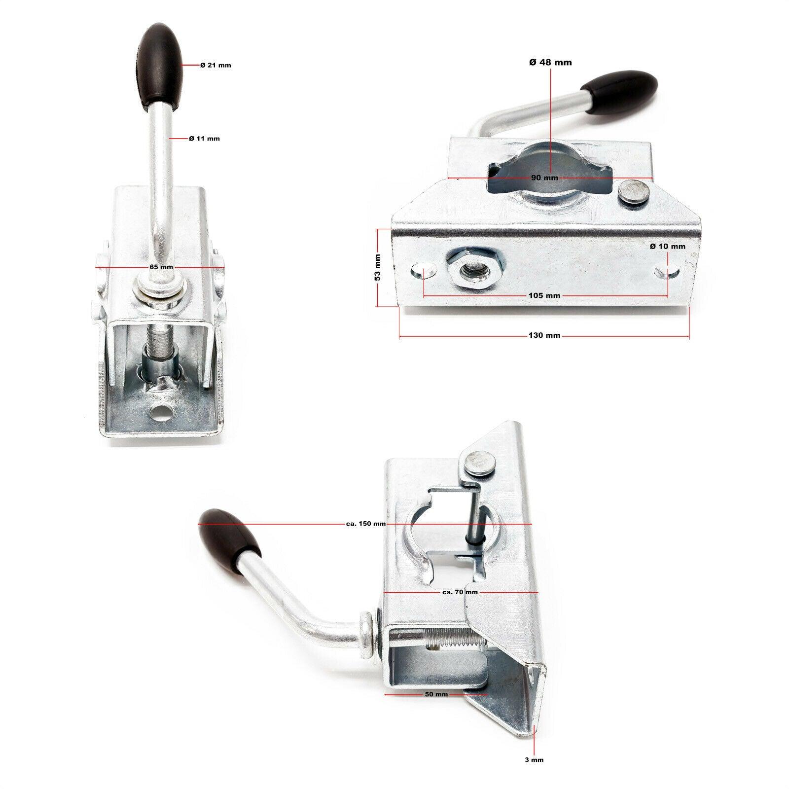 Kit cavalletto per rimorchio 10 pezzi cunei bloccaggio terminale supporto ruota 16_0002536