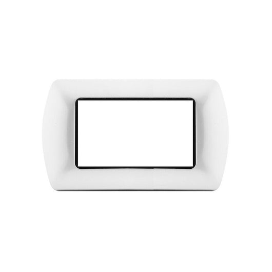 PLACCHETTA PLACCA BIANCO COMPATIBILE LIVING 3 POSTI COPRI INTERRUTTORE CL 119