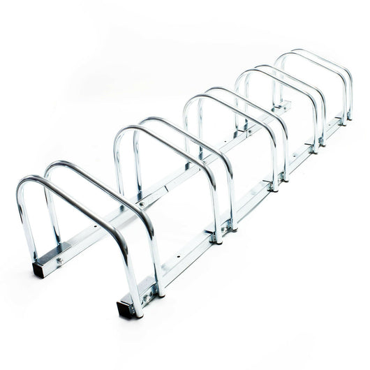 Portabici da pavimento per 5 biciclette cm 130,5 in metallo zincato 16_0001501