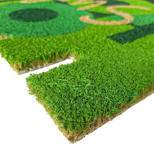 Zerbino Cocco 40x75 cm HOME Retro Gomma Antiscivolo Tappeto Moderno Porta Ingresso Entrata