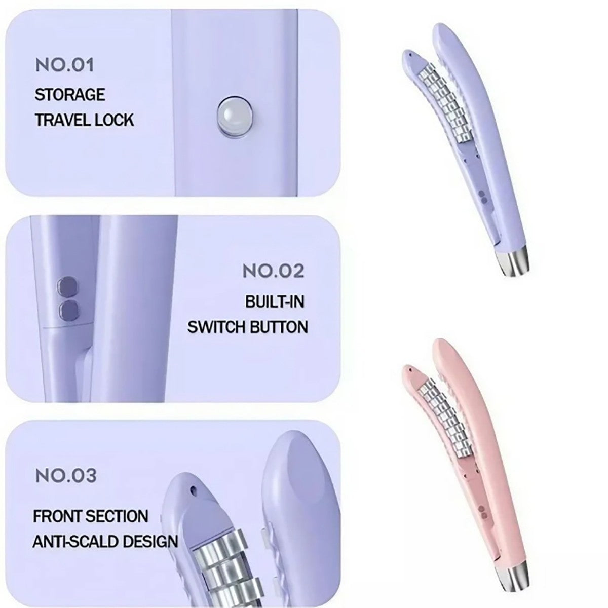 MINI PIASTRA PER CAPELLI CURVA VOLUMIZZANTE ONDULATI CERAMICA PORTATILE YY-166