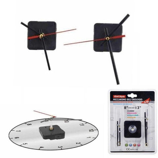 MECCANISMO MOVIMENTO OROLOGIO DA PARETE INGRANAGGIO LANCETTE A SCELTA 8-13MM
