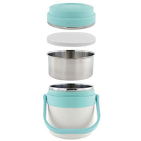 PORTAVIVANDE THERMOS CONTENITORE PORTA PRANZO TERMICO ACCIAIO BORSA TERMICA 1.6L