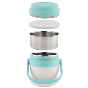 PORTAVIVANDE THERMOS CONTENITORE PORTA PRANZO TERMICO ACCIAIO BORSA TERMICA 1.6L