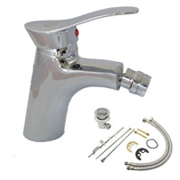 RUBINETTO MISCELATORE CROMATO CASA BAGNO BIDET COMPLETO KIT MONTAGGIO JH-8099