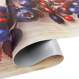 Tappeto Cucina Pvc Antimacchia 51x160 Cm Passatoia Mirtilli Antiscivolo Antisfilo