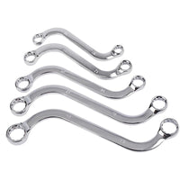 SET 5 CHIAVI DA MECCANICO COMBINATE TIPO S FISSE AUTO ANELLO POLIGONALI 10-19MM