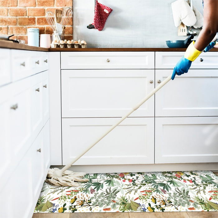 Tappeto Cucina 46x450 Cm Antimacchia Antiscivolo Passatoia Gomma Pvc Flessibile Stampa Digitale Dis F