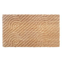 Zerbino Cocco 3D Moderno 40x70 Cm Antiscivolo Tappeto Rettangolare Porta Ingresso Entrata - C