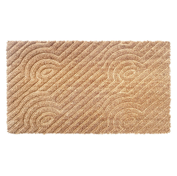 Zerbino Cocco 3D Moderno 40x70 Cm Antiscivolo Tappeto Rettangolare Porta Ingresso Entrata - C