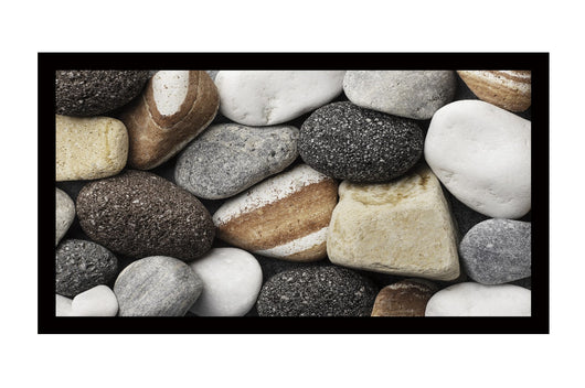 Zerbino Ingresso 40X70 cm Gomma Sostenibile Antiscivolo Pietre Mosaico Maioliche DIS_E