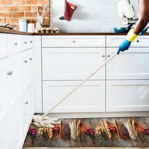 Tappeto Cucina Gomma Pvc 51x190 cm Antimacchia Passatoia Antiscivolo Antisfilo Lavabile Dis_A