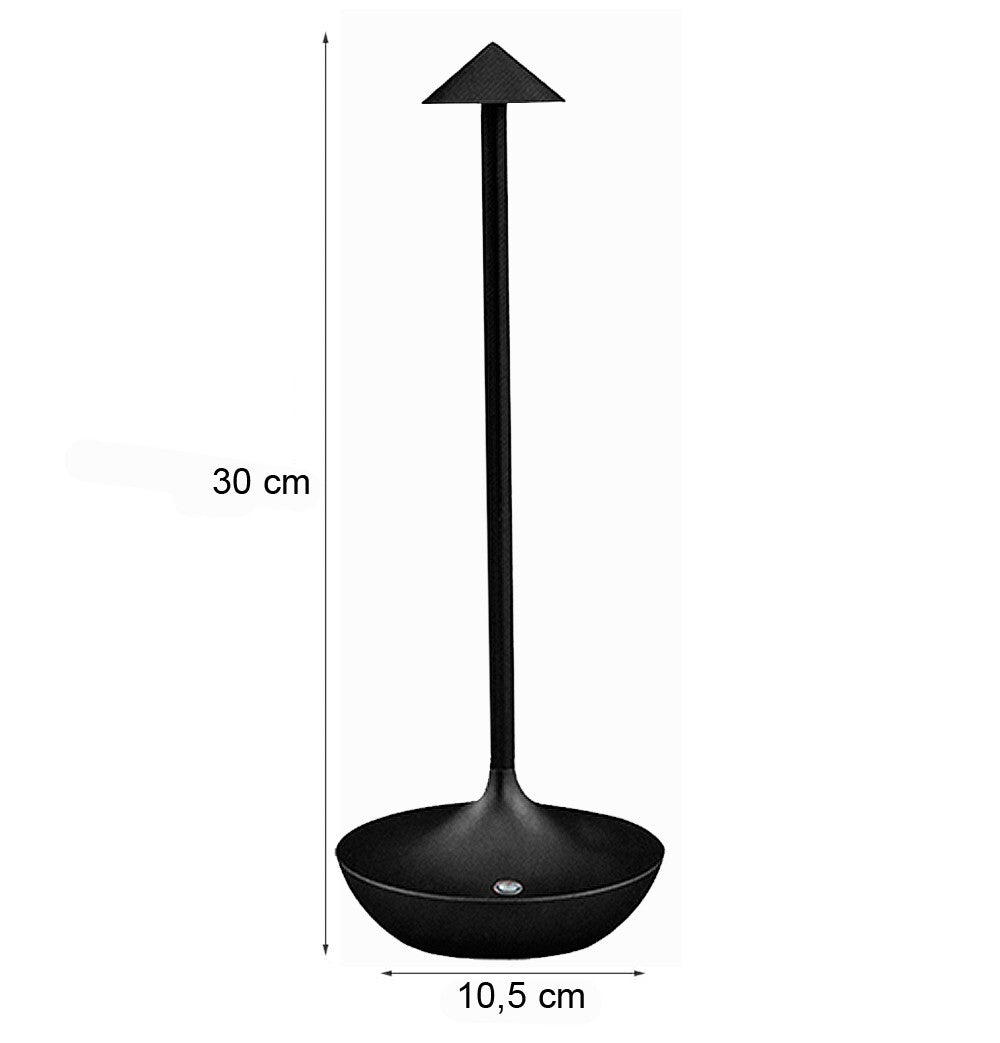 Lampada Touch Led Regolabile Abat Jour Moderna Comodino Tavolo Scrivania No Fili Ricarica Usb Verde