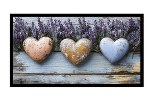 Zerbino Ingresso 40X70 cm Gomma Sostenibile Antiscivolo Pietre Mosaico Maioliche DIS_B