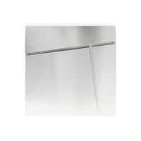 Cassetta postale di design con scomparto per giornali, palo in acciaio inox argento 16_0000095