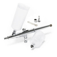 Aerografo professionale doppio ugello-regolazione ago 0,3 mm 16_0000788