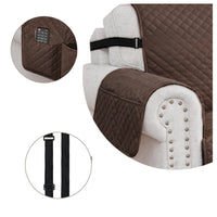 Copri Poltrona Impermeabile Tasche Laterali Proteggi Poltrona Antimacchia Antiscivolo 1 Posto Marrone