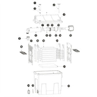 Filtro biologico biofiltrazione filtro decantatore per laghetti + unità UVC + pompa sistema completo 16_0002425
