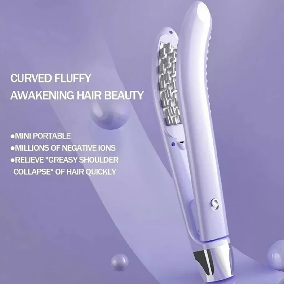 MINI PIASTRA PER CAPELLI CURVA VOLUMIZZANTE ONDULATI CERAMICA PORTATILE YY-166