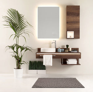 Tappeto Bagno Morbido Assorbente Antiscivolo 3D Intrecciato Scendiletto Lavabile 45x75 Cm Marrone