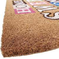 Zerbino Cocco Semiluna 38x68 Cm Moderno Antiscivolo Tappeto Ingresso Tappetino Entrata F