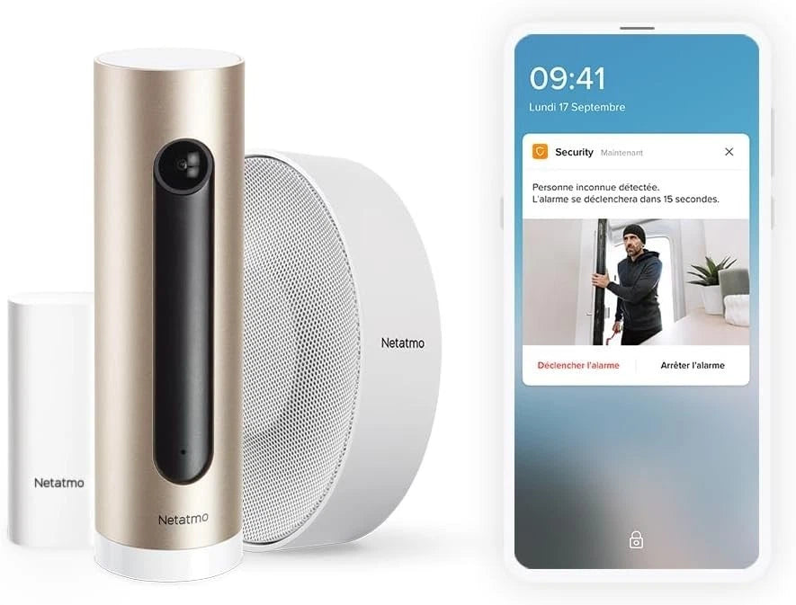 Netatmo Sistema di allarme video intelligente completo, prodotto ricondizionato