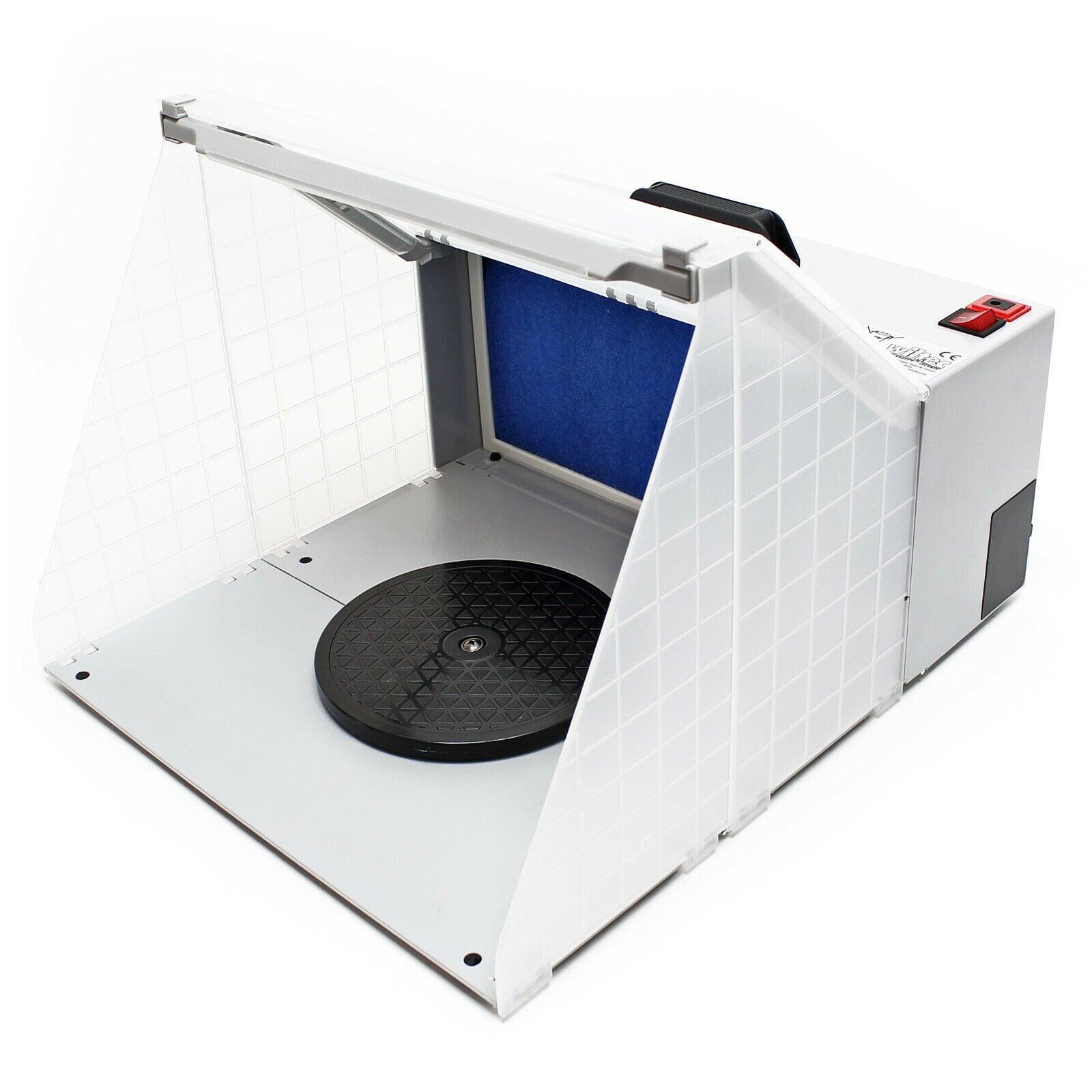 Cabina di aspirazione illuminata per aerografo 12 volt 4m³/min 16_0002212