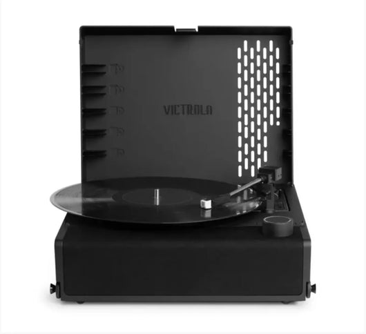 Victrola Revolution Go Black - Giradischi ricaricabile che puoi portare ovunque