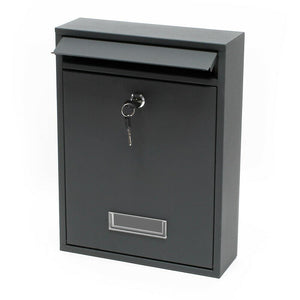 Cassetta postale da muro di design per posta in acciaio zincato antracite 16_0000071