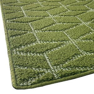 Zerbino Ingresso Interno Esterno Tessuto 3D Antiscivolo Tappeto Casa Assorbente Moderno Verde