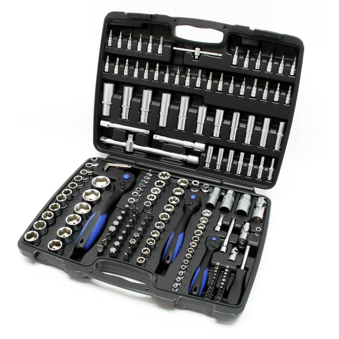 Set di chiavi a bussola da 172 pezzi Set di attrezzi Adattatore per presa a cricchetto reversibile 16_0002279