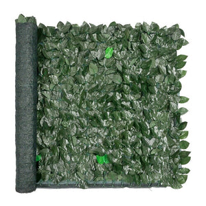 Siepe Artificiale Sintetica 150x1000 cm Finta Recinzione Casa Foglie Rete Telo Privacy Ombreggiante