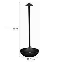 Lampada Touch Led Regolabile Abat Jour Moderna Comodino Tavolo Scrivania No Fili Ricarica Usb Bianca