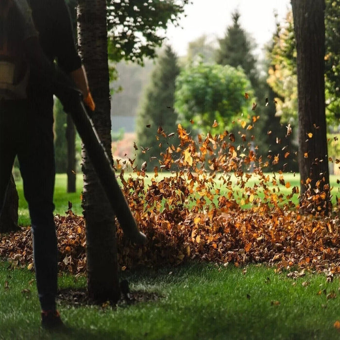 SOFFIATORE BATTERIA PORTATILE 48V BRICOLAGE VELOCITÀ ARIA FOGLIE GIARDINO SACCA