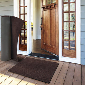 Zerbino Cocco Naturale Colorato Antiscivolo Su Misura Tappeto Ingresso Entrata 100x250 cm Marrone