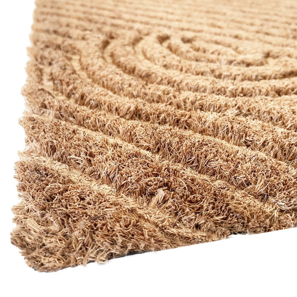 Zerbino Cocco 3D Moderno 40x70 Cm Antiscivolo Tappeto Rettangolare Porta Ingresso Entrata - C