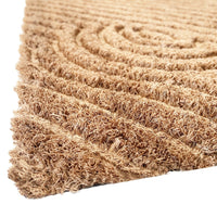 Zerbino Cocco 3D Moderno 40x70 Cm Antiscivolo Tappeto Rettangolare Porta Ingresso Entrata - C