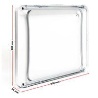 Tavolo pieghevole da campeggio in alluminio da giardino balcone escursionismo pieghevole 80 cm bianco 16_0000541