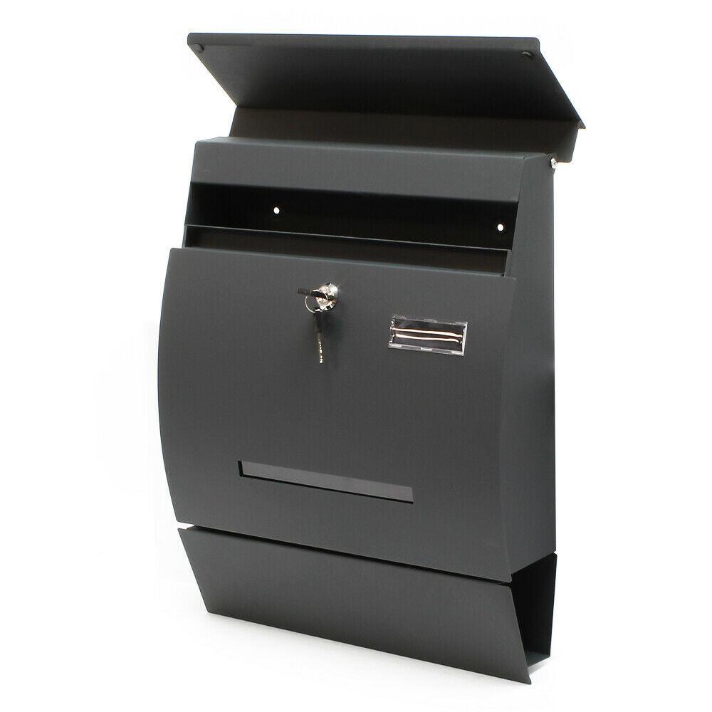 Cassetta postale dal design moderno porta giornali da parete antracite 16_0000062