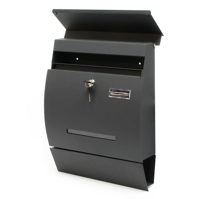 Cassetta postale dal design moderno porta giornali da parete antracite 16_0000062