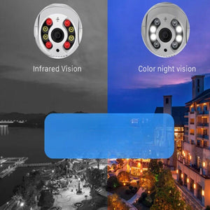 TELECAMERA VIDEOSORVEGLIANZA 8 LED WIFI 3.6MM 2 ANTENNE 12X8CM JTZ-8160QJ