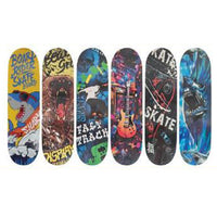 SKATEBOARD SKATE IN LEGNO FANTASIA COLORATO BAMBINI RAGAZZI 70CM 90460