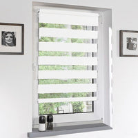 Tenda a Rullo 150x180 Cm Finestra Porta Interno Casa Ufficio Kit Montaggio Parete Telaio No Fori Bianco