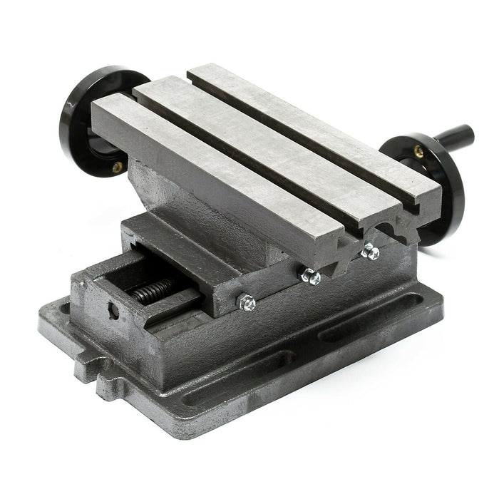 Morsa a croce a 2 assi tavola di fresatura superficie di foratura 170 x 85 mm banco da lavoro utensile da officina 16_0000328