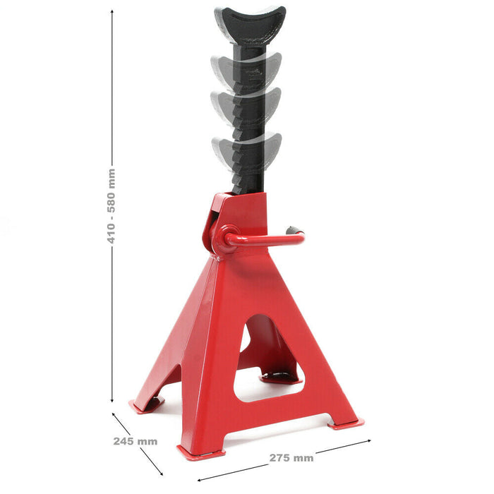 Set di 2 cavalletti di sollevamento da 6 tonnellate ciascuno per auto 16_0001736
