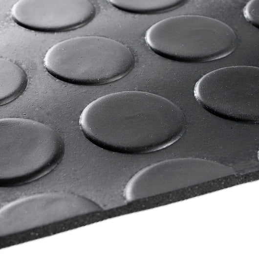 Passatoia Gomma Isolante Antiscivolo 100x800 Cm Tappeto Copri Pavimento Bullonato Zerbino Robusto