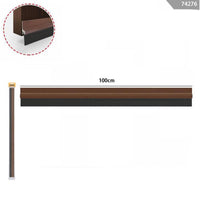 PARAFREDDO PARASPIFFERI SOTTOPORTA ADESIVI PVC RIGIDO CON GOMMA 100CM MARRONE