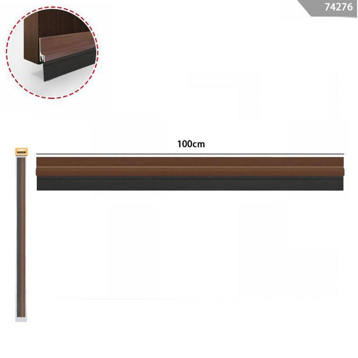 PARAFREDDO PARASPIFFERI SOTTOPORTA ADESIVI PVC RIGIDO CON GOMMA 100CM MARRONE