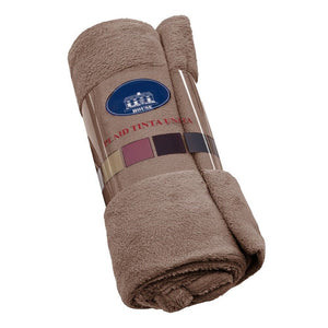 Coperta Plaid 200x220 cm Morbida Vellutata Pile Caldo Soffice Avvolgente Divano Letto Poltrona Beige